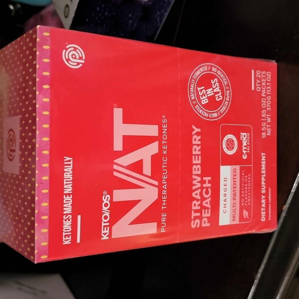 Pruvit Keto//OS Strawberry peach NAT ketones